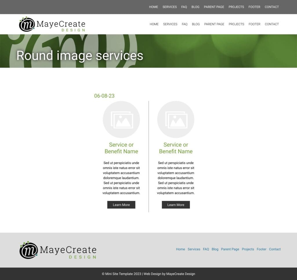 Round image services